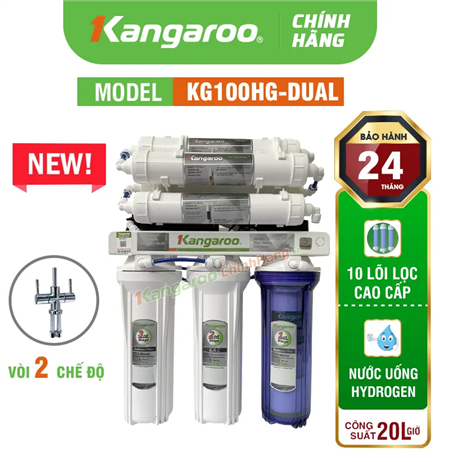 Máy lọc nước Kangaroo Hydrogen KG100HG Dual - Mới 2024
