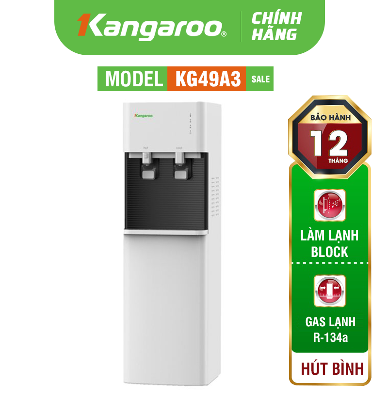 Cây nước nóng lạnh Kangaroo KG49A3 - Hút Bình New 2023