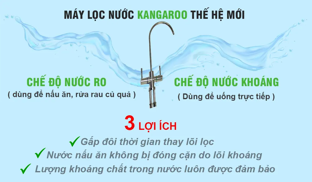 Lợi ích máy lọc nước Kangaroo Hydrogen DUAL