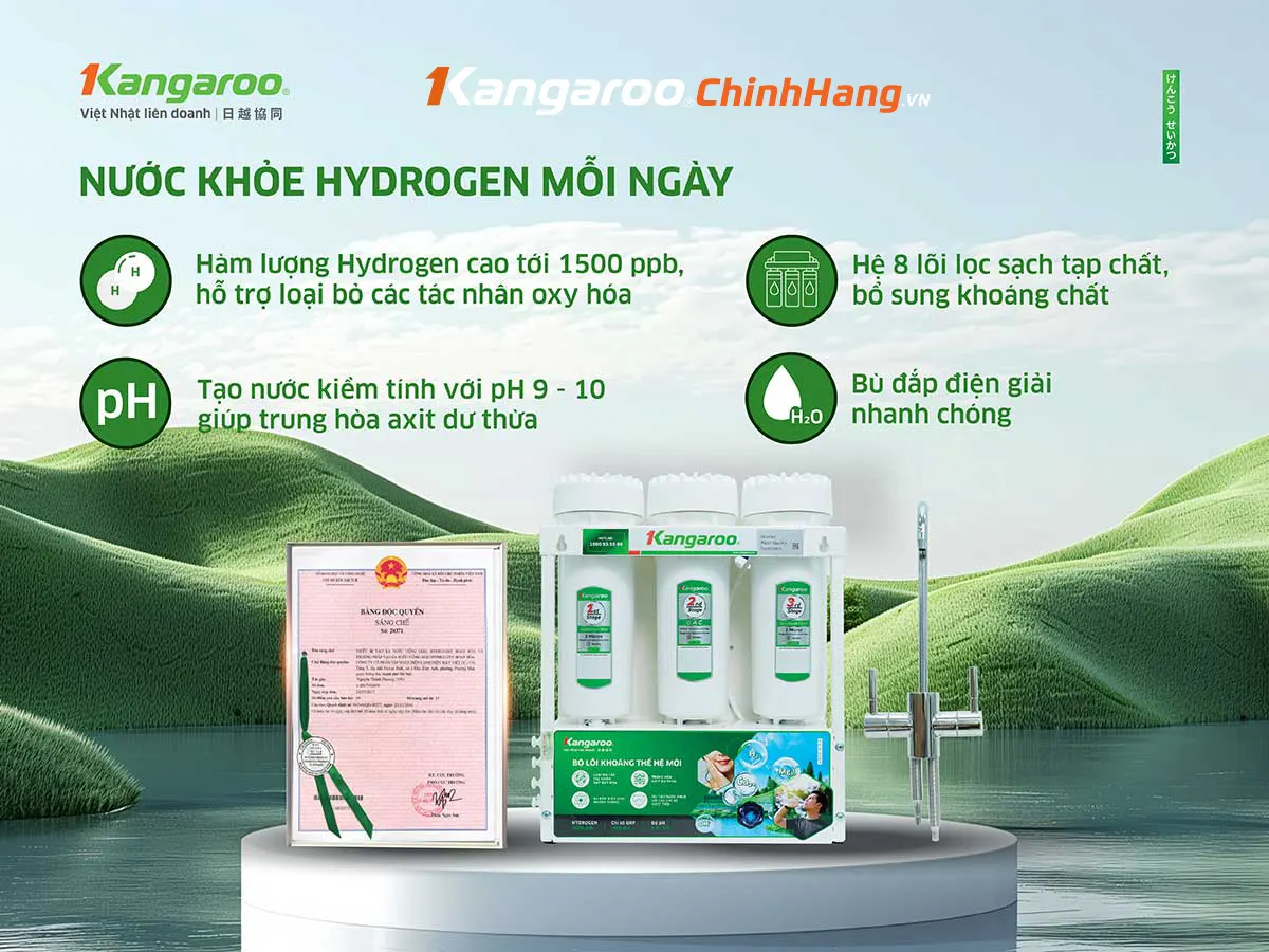 Máy lọc nước Hydrogen Kangaroo KGRP08K