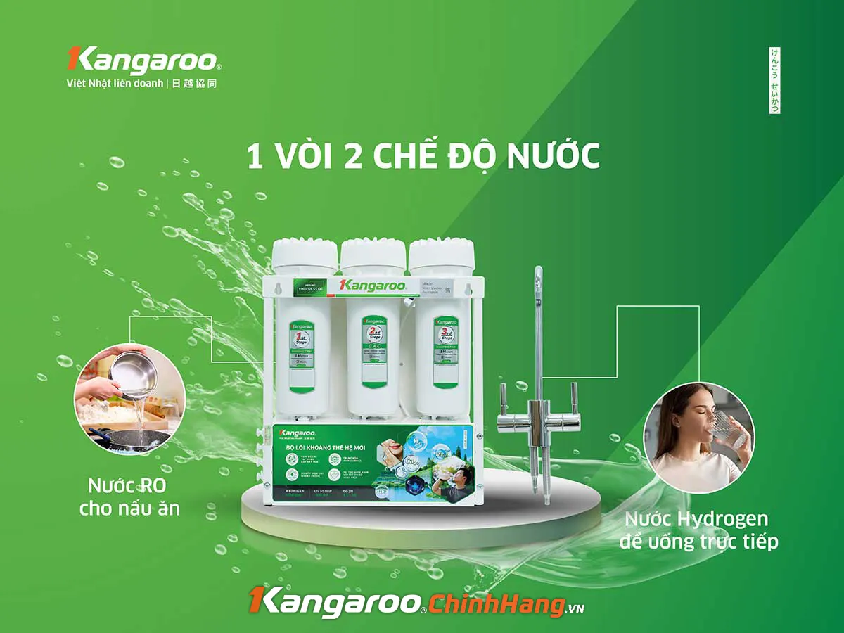 Máy lọc nước Hydrogen Kangaroo KGRP08K