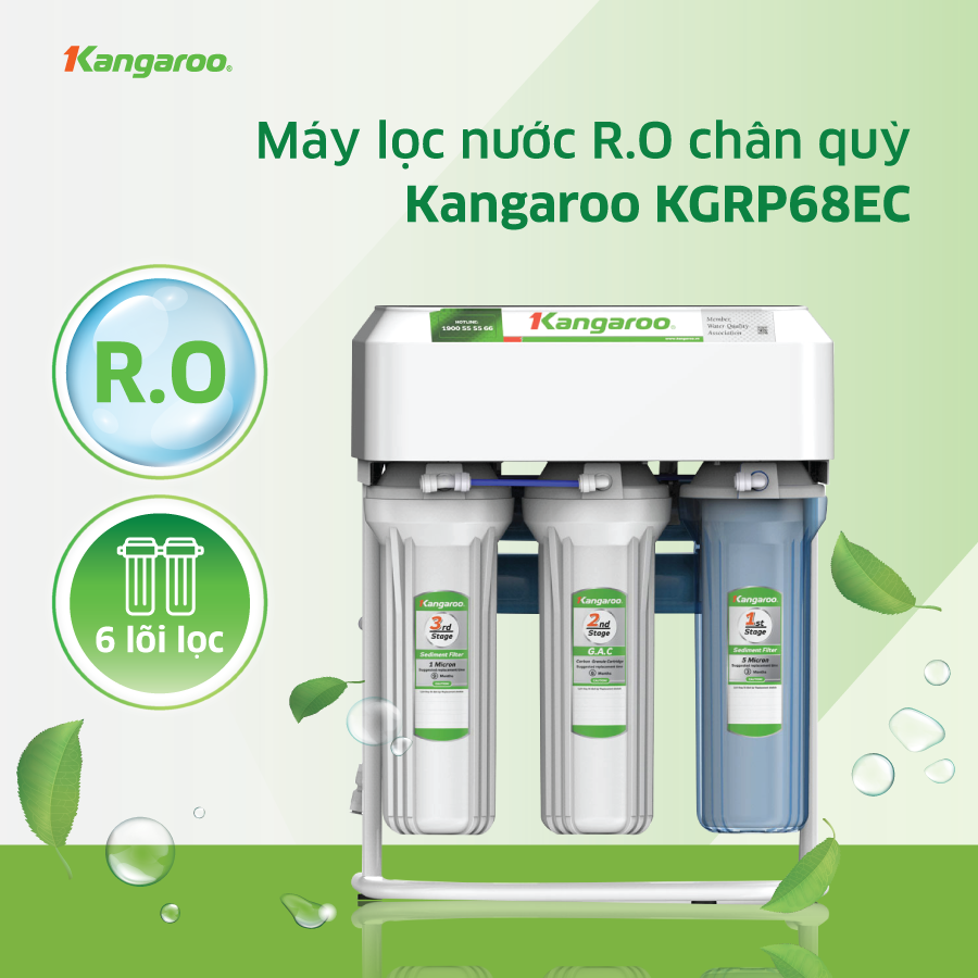 Máy lọc nước Kangaroo KGRP68EC - 6 Lõi Lọc