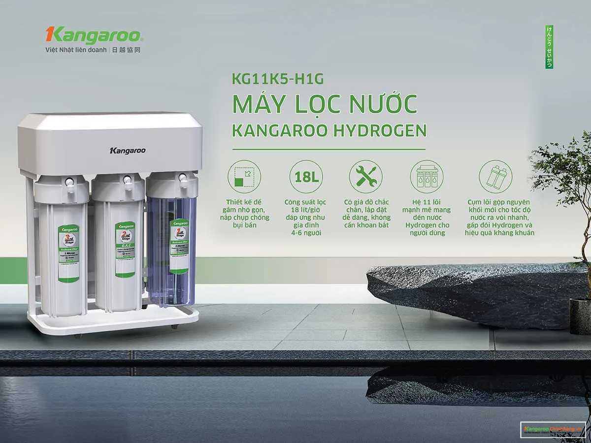 Máy lọc nước Kangaroo Hydrogen KG11K5-H1G Máy lọc nước Kangaroo Hydrogen KG11K5-H1G