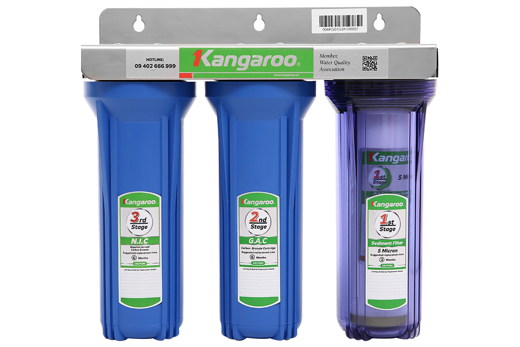 Máy lọc nước nấu ăn Kangaroo KG01G3 - 3 Lõi Chuẩn Nước Sinh Hoạt