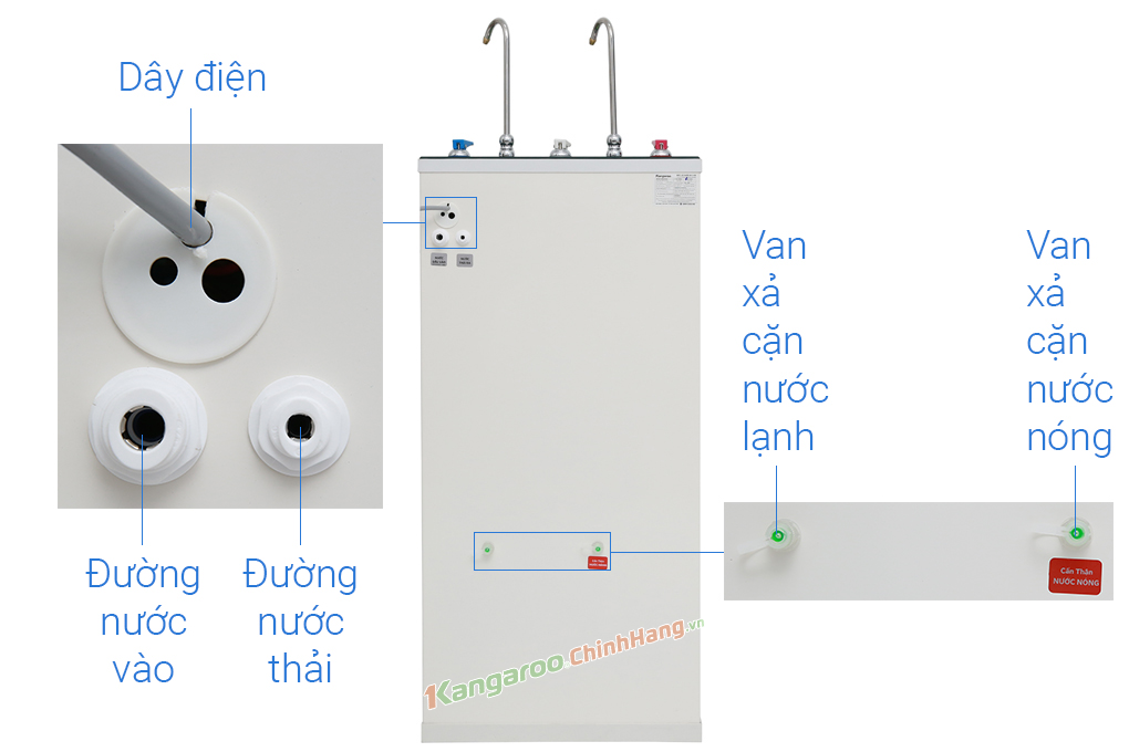 Máy lọc nước Kangaroo KG10A3 - 2 Vòi nóng lạnh - 10 lõi lọc