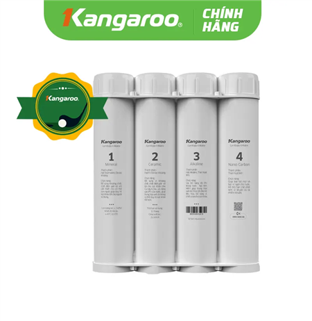 Bộ 4 lõi lọc chức năng Alkaline Kangaroo