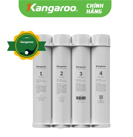 Bộ 4 lõi lọc chức năng Max Hydrogen Kangaroo