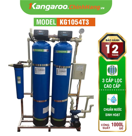 Bộ lọc nước tổng đầu nguồn Kangaroo KG1054T3, Van tự động