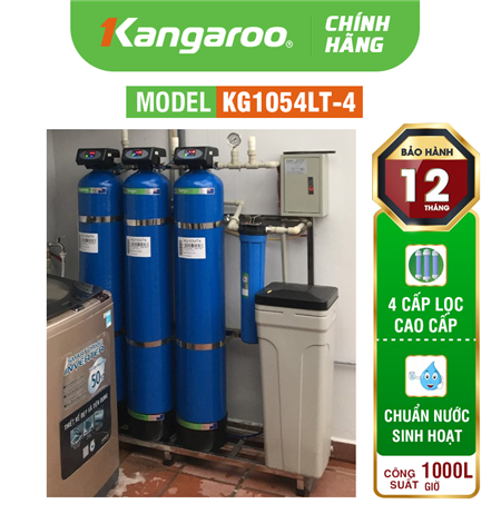 Bộ lọc tổng Kangaroo 4 cấp KG1054LT-4 van tự động 1000l/h siêu lọc
