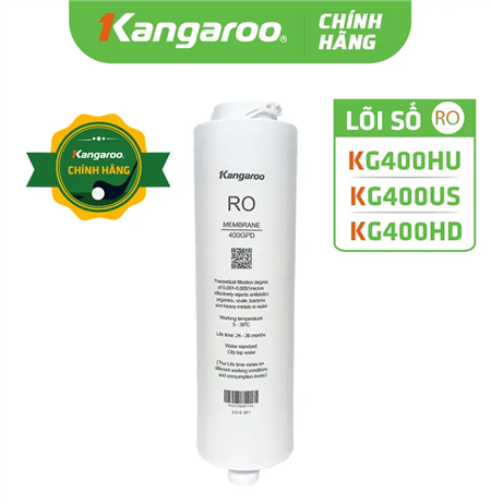 Lõi lọc nước RO Kangaroo KG400HU, KG400US, KG400HD