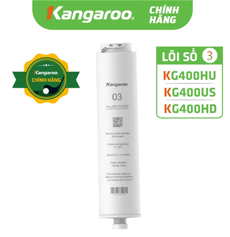 Lõi lọc nước số 3 Kangaroo KG400HU, KG400US, KG400HD