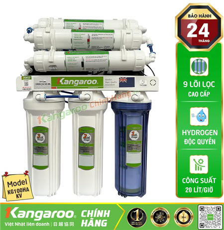 Máy lọc nước Kangaroo Hydrogen KG100HA Không Vỏ