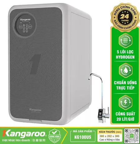Máy lọc nước Kangaroo Hydrogen KG100US - Thông Minh, Mẫu 2025