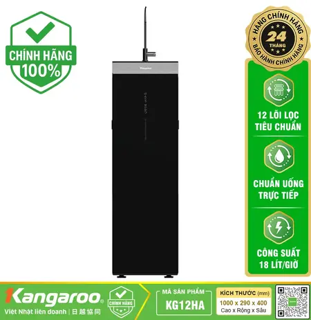 Máy lọc nước Kangaroo Hydrogen KG12HA - 12 Lõi lọc, Mẫu mới 2025