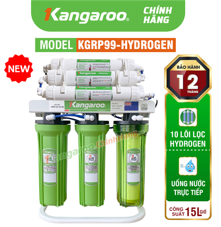 Máy lọc nước Kangaroo Hydrogen KGRP99 - 10 Lõi Mới 2023