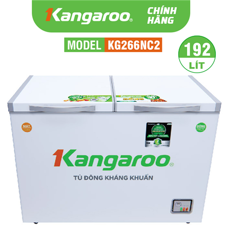 Tủ đông kháng khuẩn Kangaroo KG266NC2 - 192 lít
