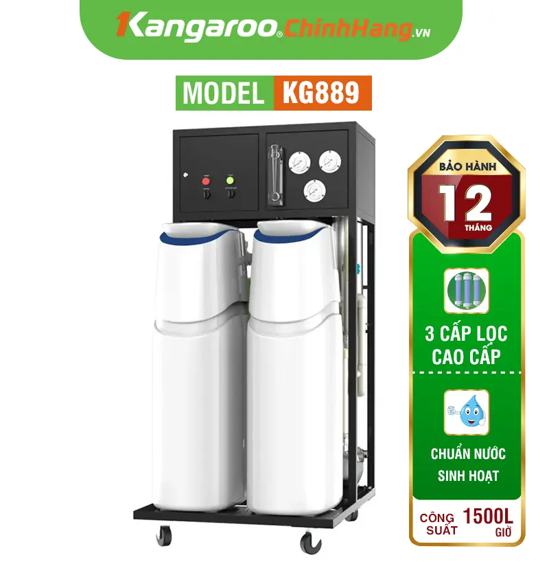 Máy lọc nước tổng đầu nguồn Kangaroo KG889 - Cao cấp