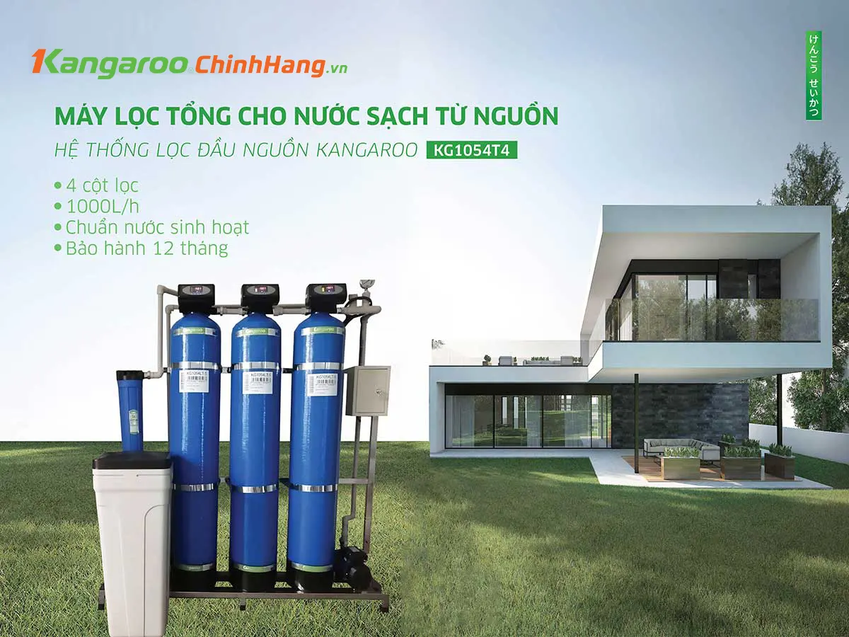 Bộ lọc nước tổng đầu nguồn Kangaroo KG1054T4