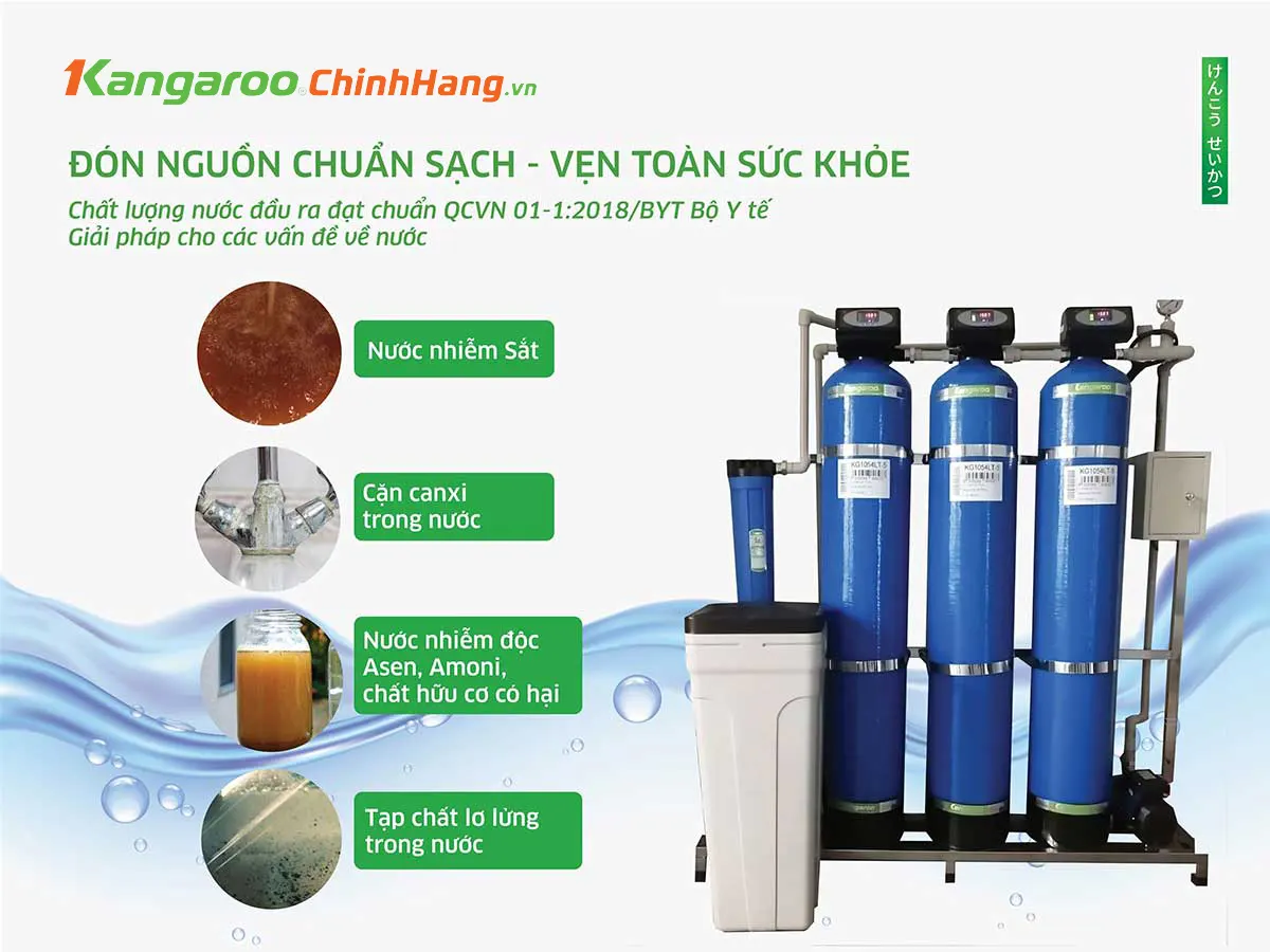 Bộ lọc nước tổng đầu nguồn Kangaroo KG1054T4