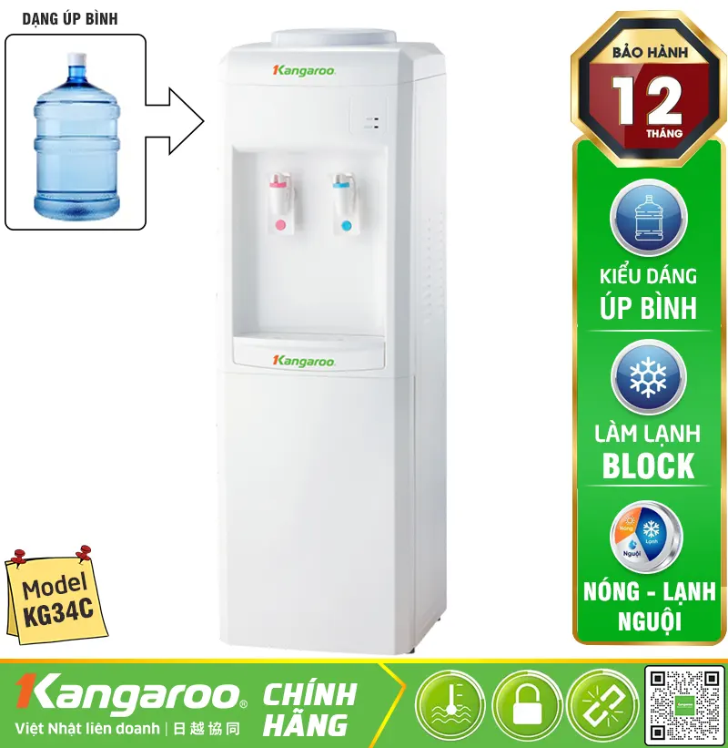 Cây nước nóng lạnh Kangaroo KG34C