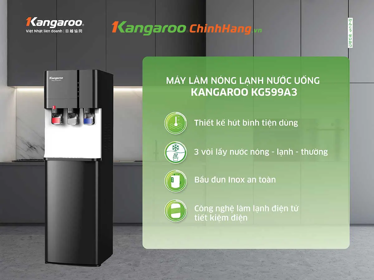 Cây nước nóng lạnh Kangaroo KG599A3