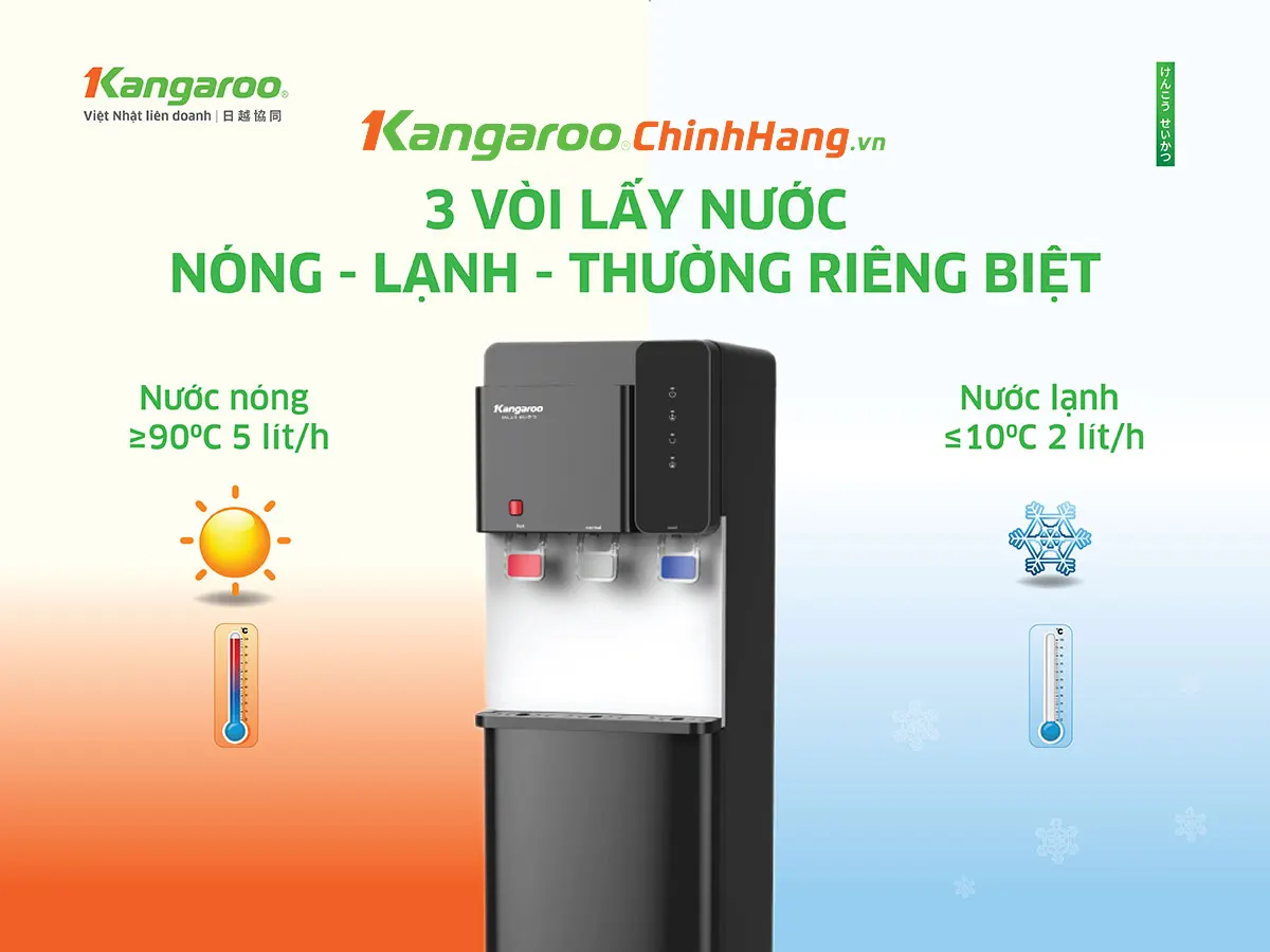 Cây nước nóng lạnh Kangaroo KG669A3