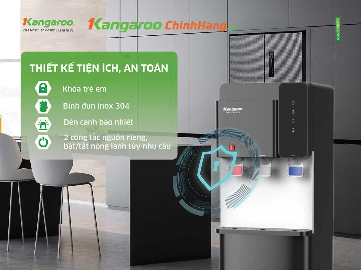 Cây nước nóng lạnh Kangaroo KG669A3