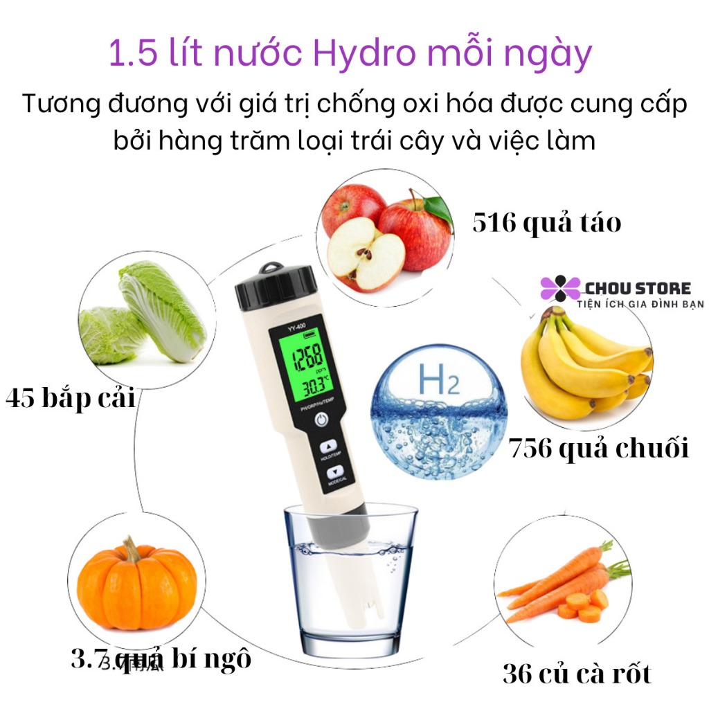 Đo hàm lượng hydrogen trong nước