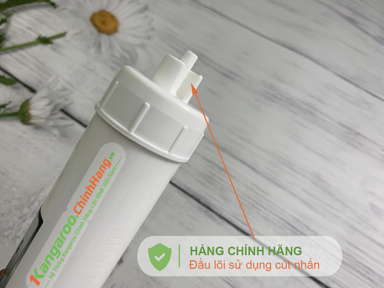 Đầu của Lõi lọc nước Kangaroo Hydrogen số 8 Mineral + (HP)