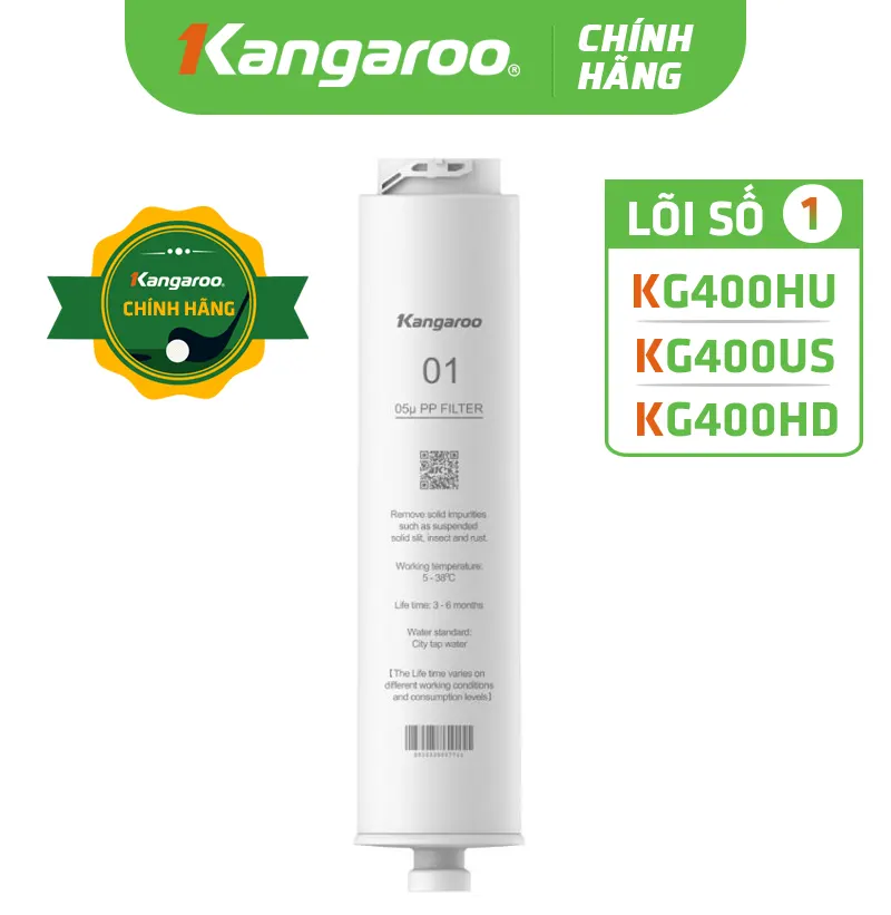 Lõi lọc nước số 1 Kangaroo KG400HU, KG400US, KG400HD