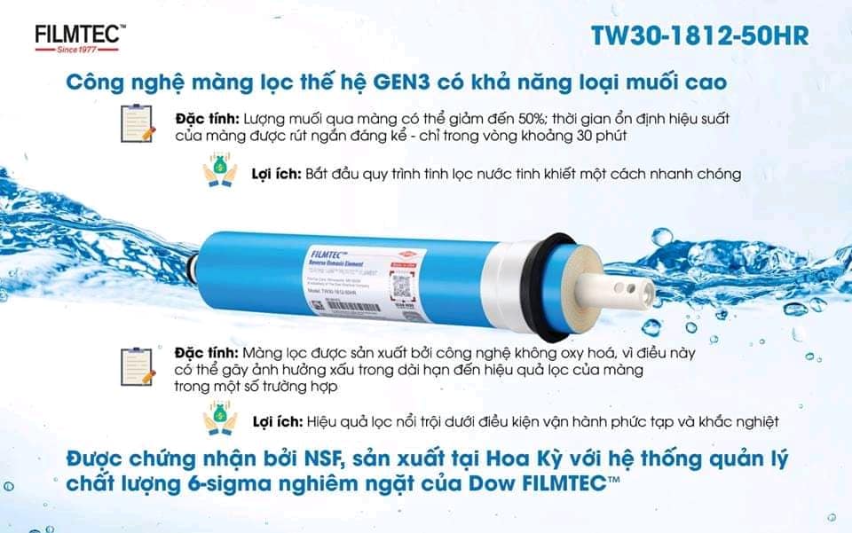 Màng lọc RO DOW mới