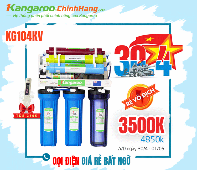Máy lọc nước Kangaroo KG104 có tủ Máy lọc nước Kangaroo KG104 có tủ