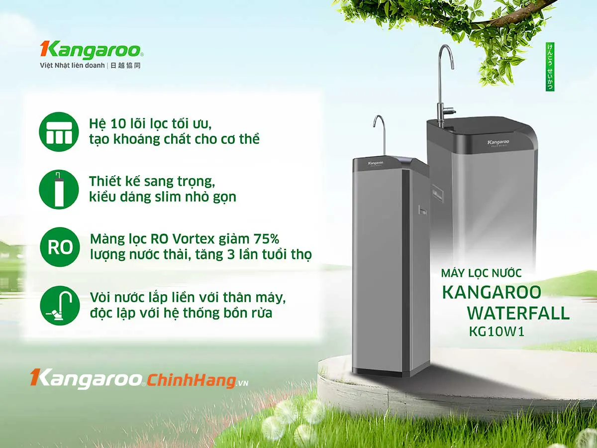 Máy lọc nước Kangaroo Waterfall KG10W1 