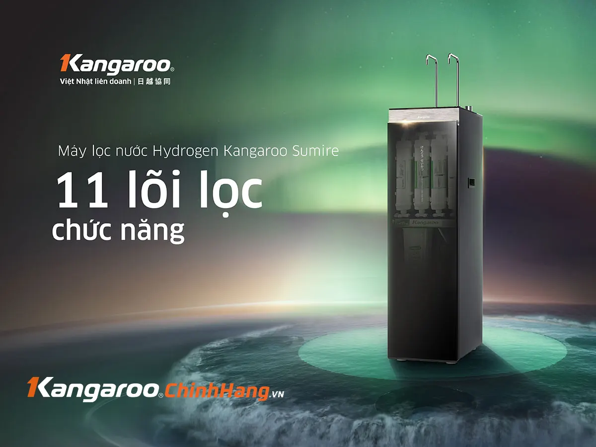 Máy lọc nước Kangaroo Hydrogen nóng lạnh KG11A8