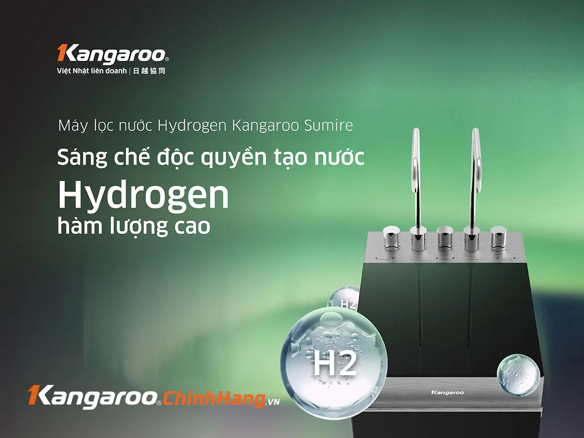 Máy lọc nước Kangaroo Hydrogen nóng lạnh KG11A8