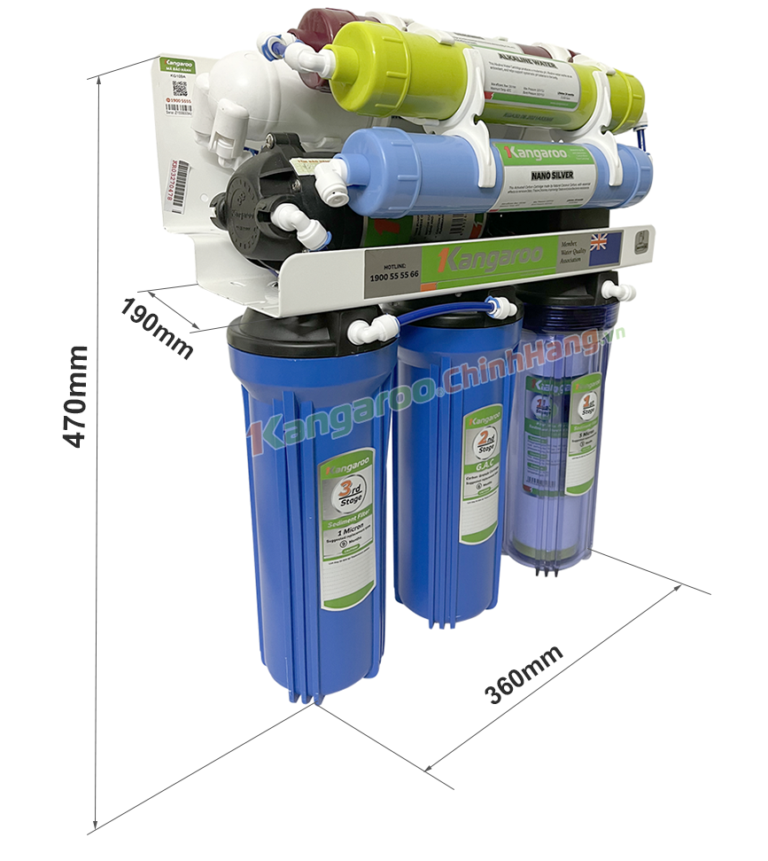 Thông số kỹ thuật máy lọc nước Kangaroo KG104A-KV