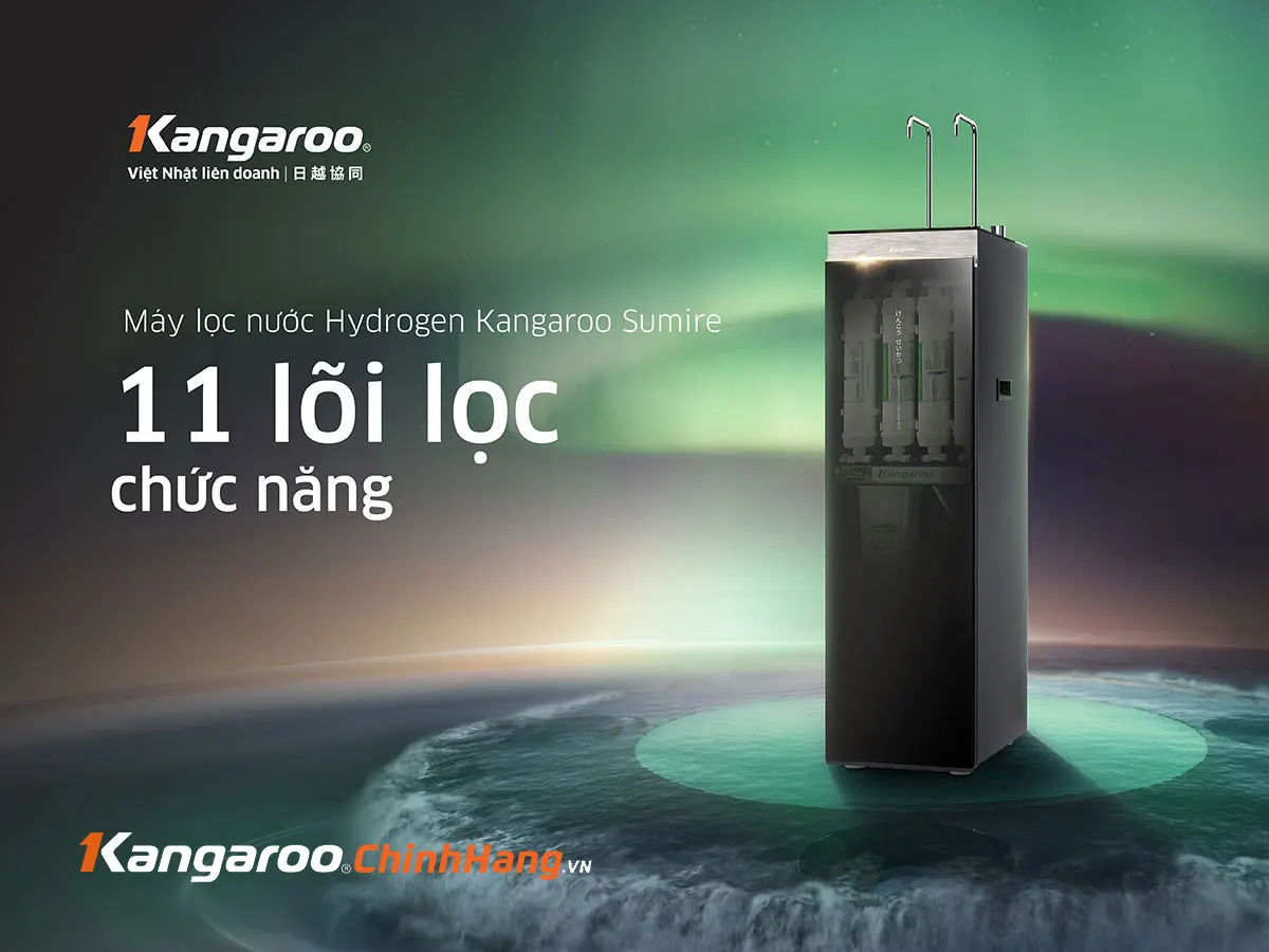 Máy lọc nước Kangaroo Hydrogen nóng lạnh KG11A6