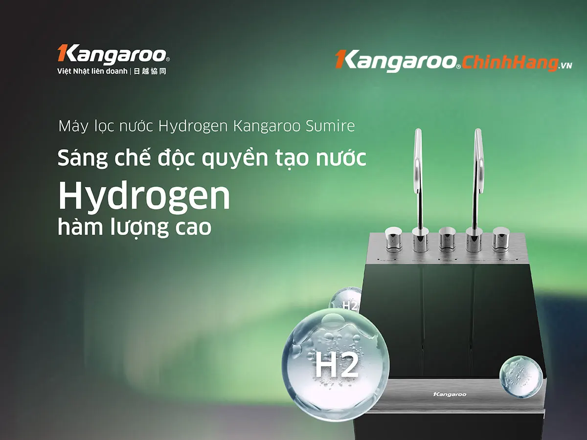 Máy lọc nước Kangaroo Hydrogen nóng lạnh KG11A6