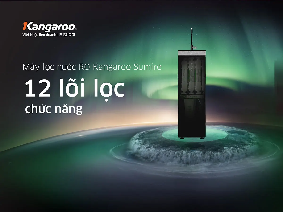 Chất liệu cao cấp Máy lọc nước Kangaroo Hydrogen KG12HA