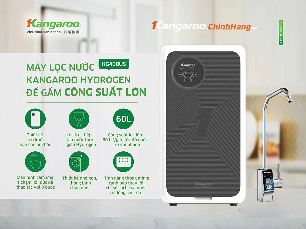 Máy lọc nước Kangaroo KG400US mới 2024