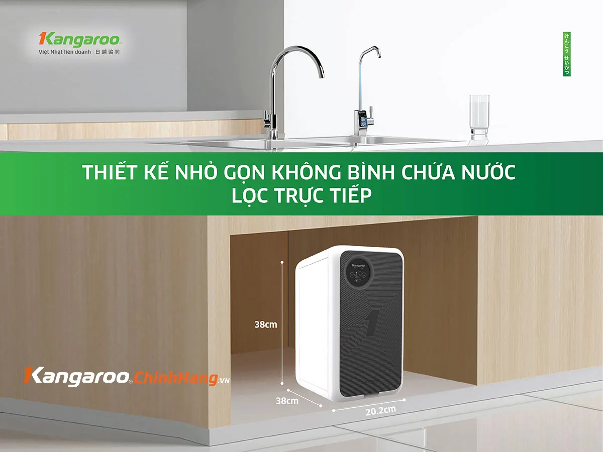 Máy lọc nước Kangaroo KG400US  thiết kế siêu nhỏ gọn