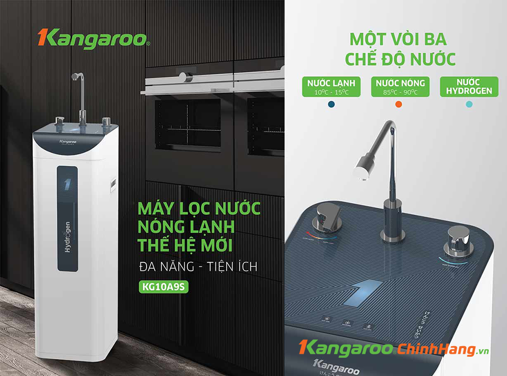 Máy lọc nước nóng lạnh Kangaroo KG10A9S