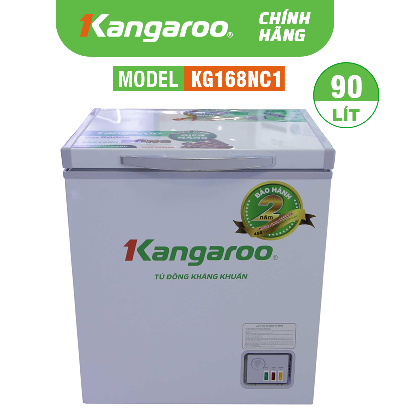 Tủ đông kháng khuẩn Kangaroo KG168NC1 - 90 lít