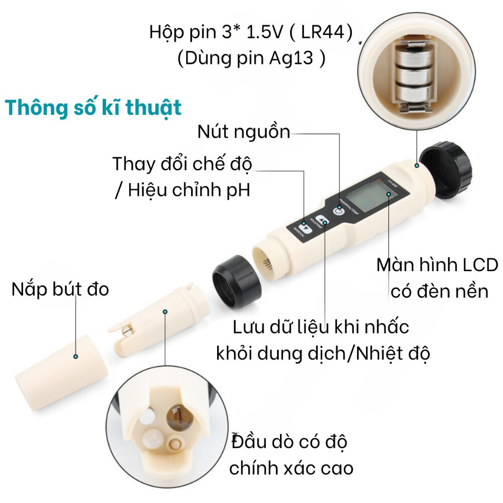 Hướng dẫn sử dụng bút ion kiềm