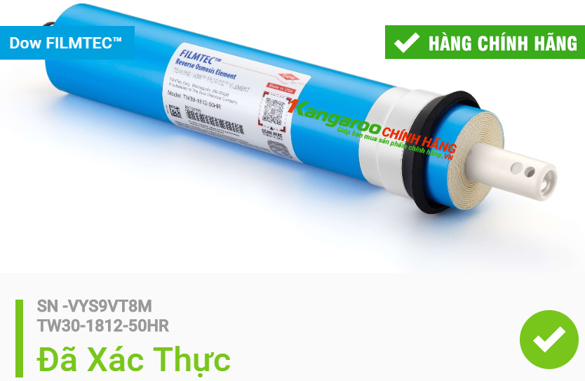 Kết quả xác thực màng RO DOW