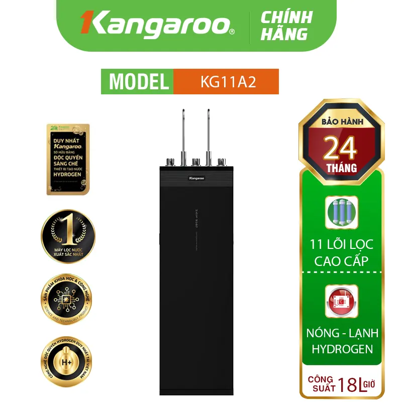 Máy lọc nước Kangaroo Hydrogen Infinity nóng lạnh KG11A2