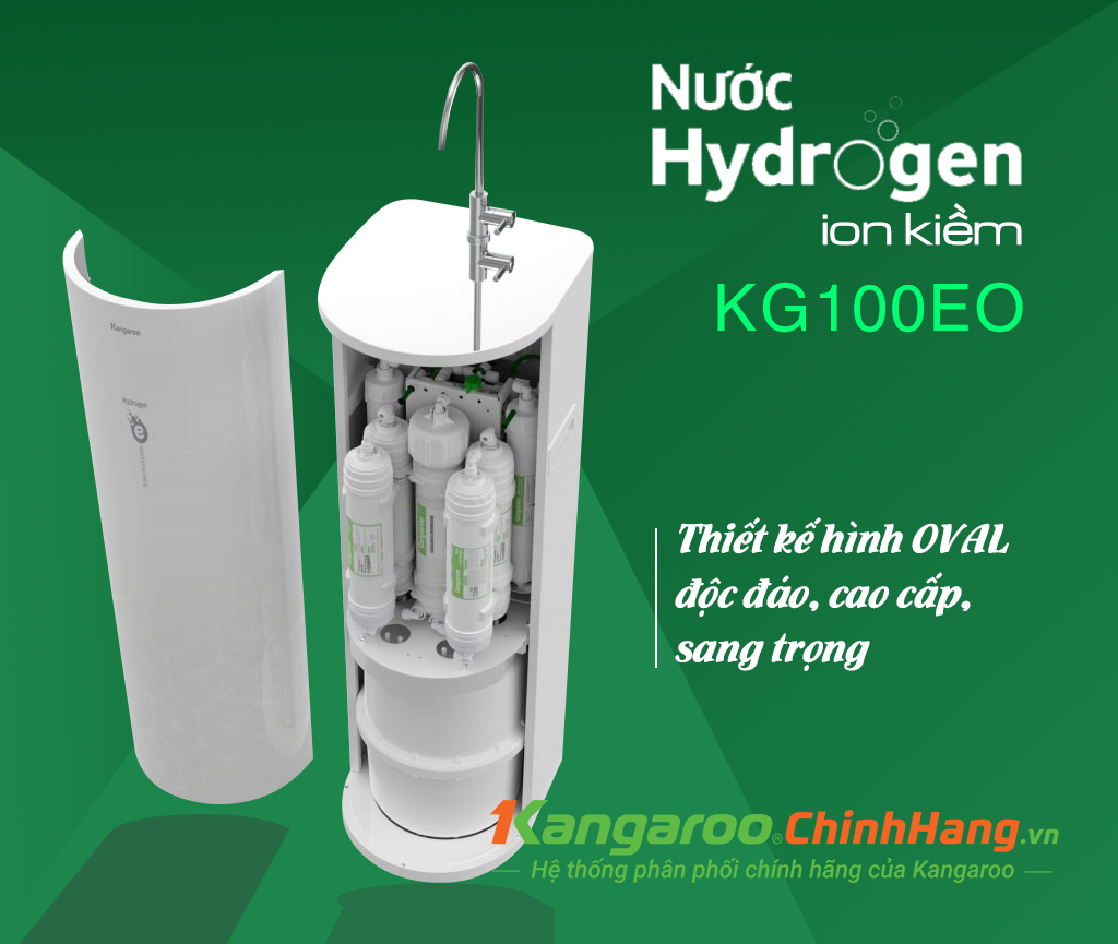 Máy lọc nước Kangaroo Hydrogen ion kiềm KG100EO