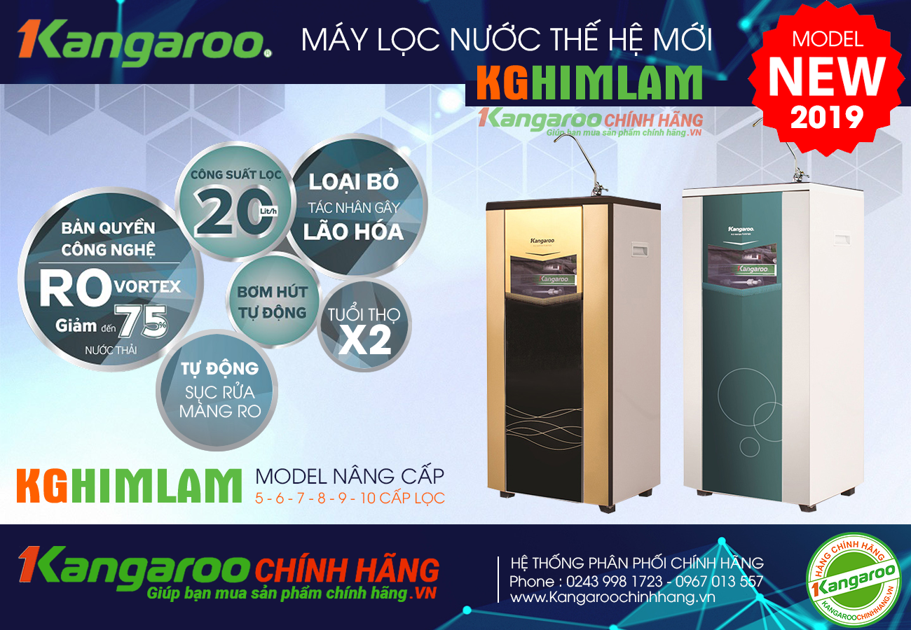 Máy lọc nước kangaroo KGHIMLAM