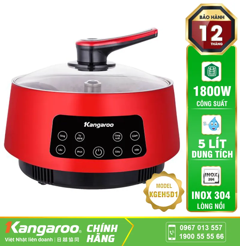 Nồi lẩu điện thang máy Kangaroo KGEH5D1