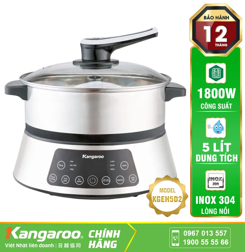 Nồi lẩu điện thang máy Kangaroo KGEH5D2